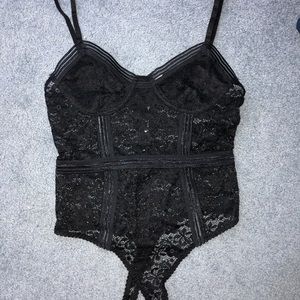 Honey punch lace body suit